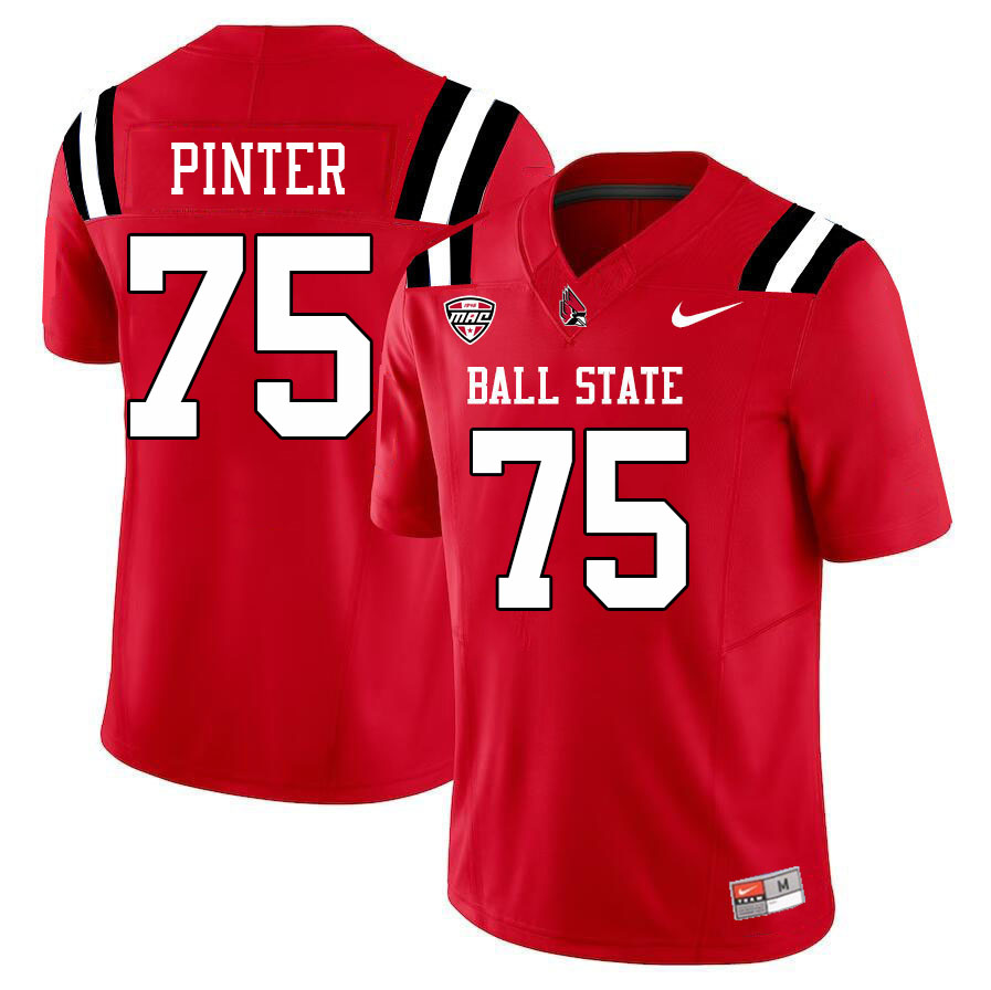 Danny Pinter Ball State Jersey,Ball State Cardinals #75 Danny Pinter Jersey Youth College-Cardinal